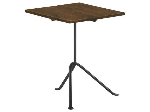 Heitor Dark Brown / Gunmetal Side Table - Ornate Home