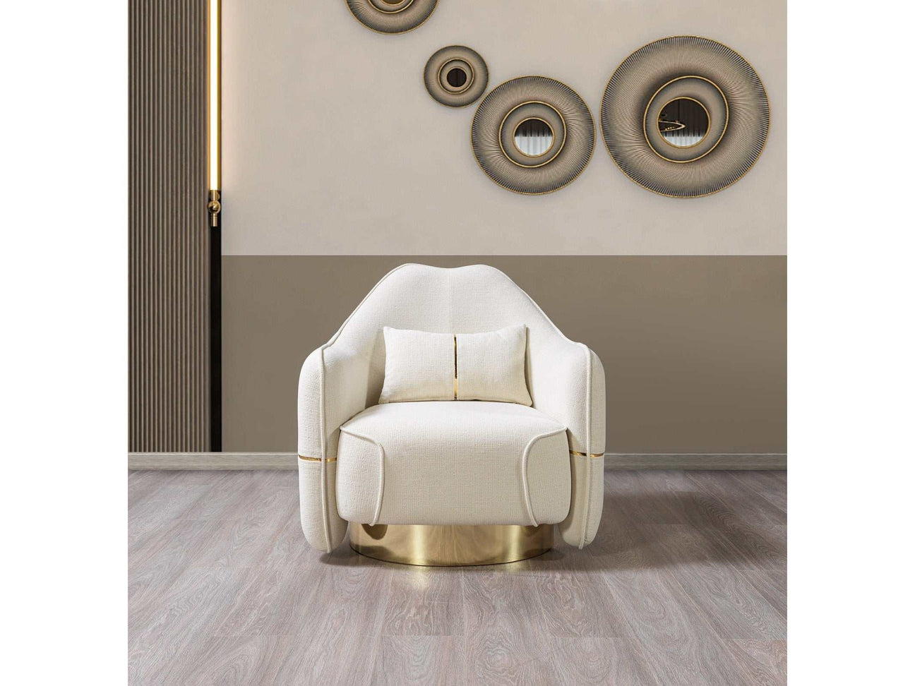 Helena Ivory Velvet Chair - Ornate Home