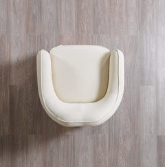 Helena Ivory Velvet Chair - Ornate Home