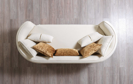 Helena Ivory Velvet Loveseat - Ornate Home