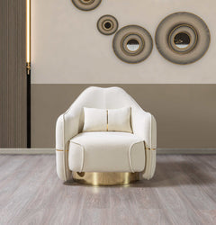 Helena Ivory Velvet Sofa & Loveseat - Ornate Home