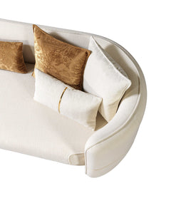 Helena Ivory Velvet Sofa & Loveseat - Ornate Home