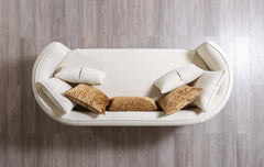 Helena Ivory Velvet Loveseat - Ornate Home
