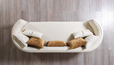 Helena Ivory Velvet Sofa - Ornate Home