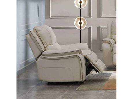 Henricus Beige Glider Recliner - Ornate Home