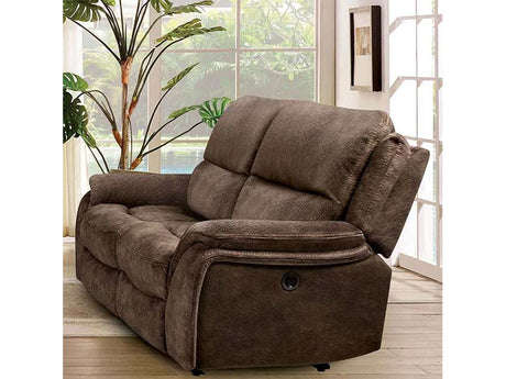 Henricus Dark Brown Loveseat - Ornate Home