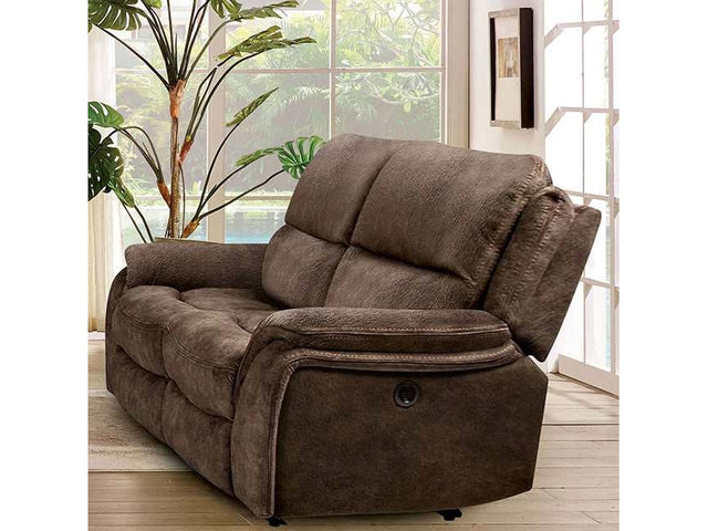 Henricus Dark Brown Loveseat - Ornate Home