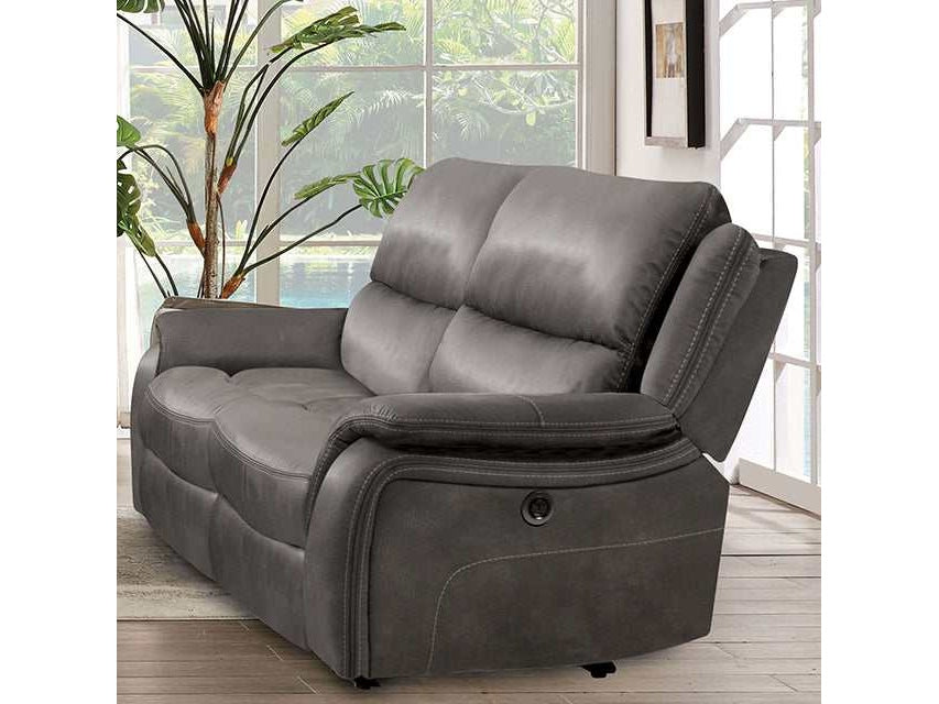 Henricus Dark Gray Loveseat - Ornate Home