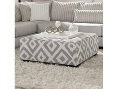 Hermiston Gray Ottoman - Ornate Home