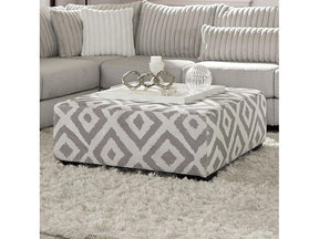 Hermiston Gray Ottoman - Ornate Home