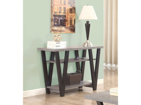 Higgins Black & Antique Grey Sofa Table - Ornate Home