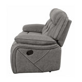 Higgins Grey 2pc Motion Living Room Set - Ornate Home