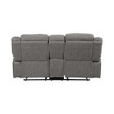 Higgins Grey 2pc Motion Living Room Set - Ornate Home
