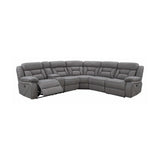 Higgins Grey 4pc Power Sectional - Ornate Home