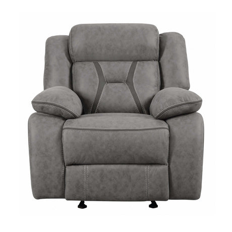 Higgins Grey Glider Recliner - Ornate Home