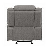 Higgins Grey Glider Recliner - Ornate Home