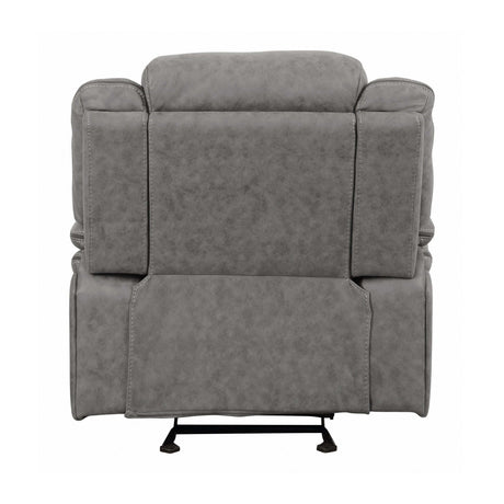 Higgins Grey Glider Recliner - Ornate Home