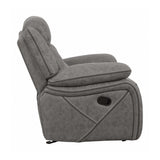 Higgins Grey Glider Recliner - Ornate Home