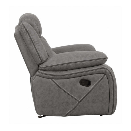 Higgins Grey Glider Recliner - Ornate Home