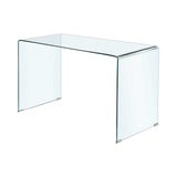 Highsmith Clear Glass Writing Desk - Ornate Home