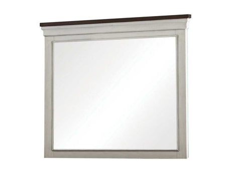 Hillcrest White Rectangular Dresser Mirror - Ornate Home