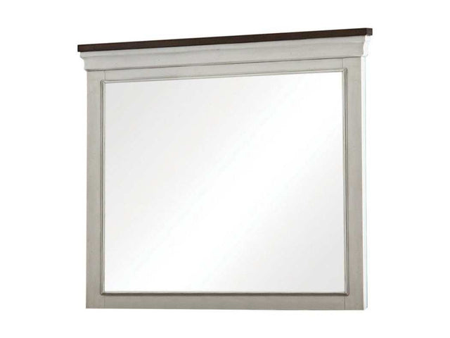 Hillcrest White Rectangular Dresser Mirror - Ornate Home