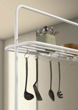 Hollis Natural / White Kitchen Island Table - Ornate Home