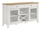 Hollis White / Brown Sideboard - Ornate Home