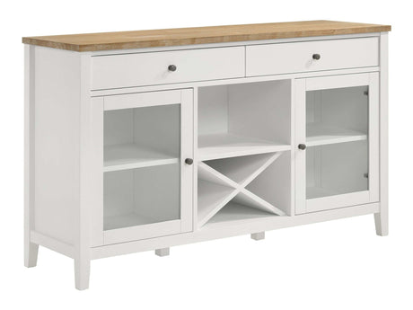 Hollis White / Brown Sideboard - Ornate Home