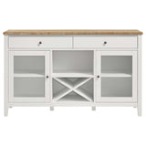 Hollis White / Brown Sideboard - Ornate Home