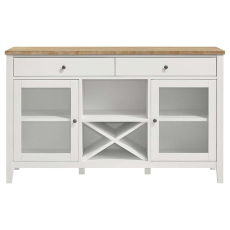 Hollis White / Brown Sideboard - Ornate Home