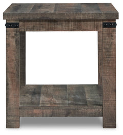 Hollum Rustic Brown End Table - Ornate Home