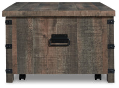Hollum Rustic Brown Lift-Top Coffee Table - Ornate Home