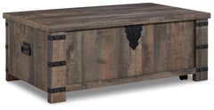 Hollum Rustic Brown Lift-Top Coffee Table - Ornate Home