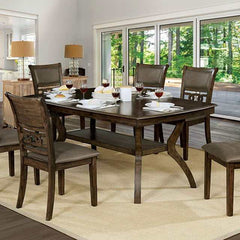 Holly Antique Walnut/Warm Gray Dining Table - Ornate Home