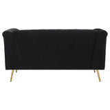 Holly Black Loveseat - Ornate Home