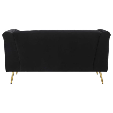 Holly Black Loveseat - Ornate Home