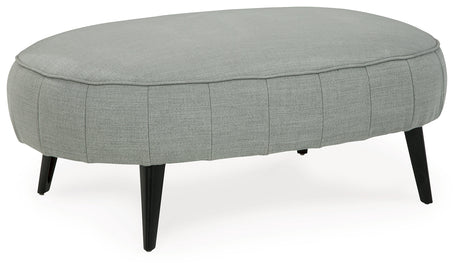 Hollyann Gray Oversized Accent Ottoman - Ornate Home