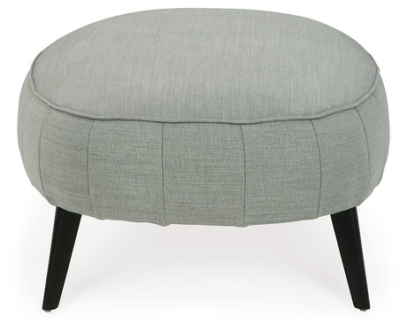 Hollyann Gray Oversized Accent Ottoman - Ornate Home