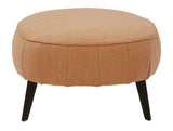 Hollyann Gray Oversized Accent Ottoman - Ornate Home