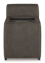 Hoopster Gunmetal 6pc Power Reclining Sectional w/ Touchscreen Console - Ornate Home