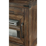 Hopkins Wire Brushed Dark Walnut 72" TV Console - Ornate Home