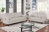 Horgen Off-White Loveseat - Ornate Home