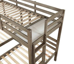 Hortense Warm Gray Triple Twin Bunk Bed - Ornate Home