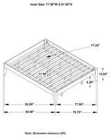 Hounslow Black Eastern King Bed - Ornate Home