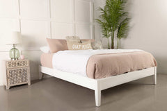 Hounslow White Eastern King Bed - Ornate Home