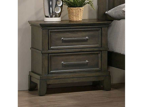 Houston Gray Nightstand - Ornate Home