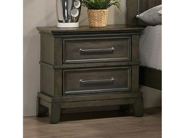 Houston Gray Nightstand - Ornate Home