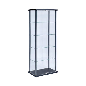Huma Black Curio Cabinet - Ornate Home
