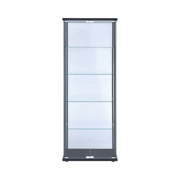 Huma Black Curio Cabinet - Ornate Home